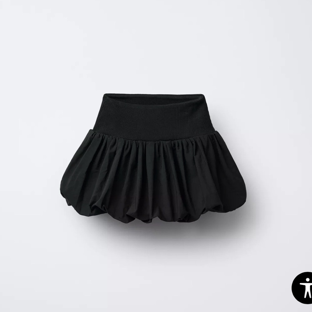 Zara Black Bubble Skirt